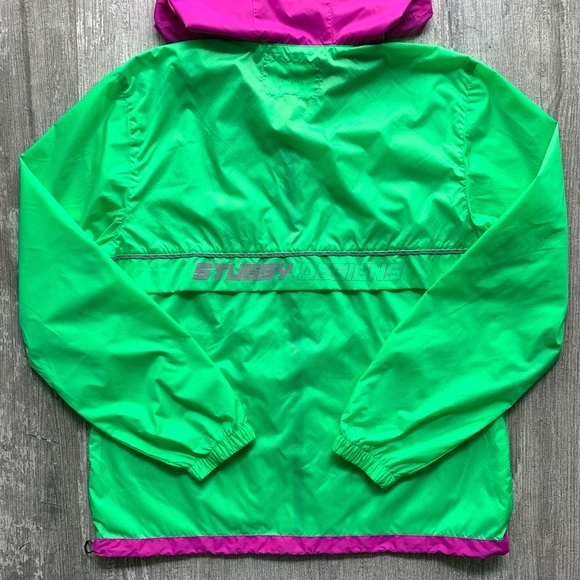 🔥🔥STUSSY - HONEY COMB HOODED WINDBREAKER JACKET🔥🔥 - Picture 3 of 10